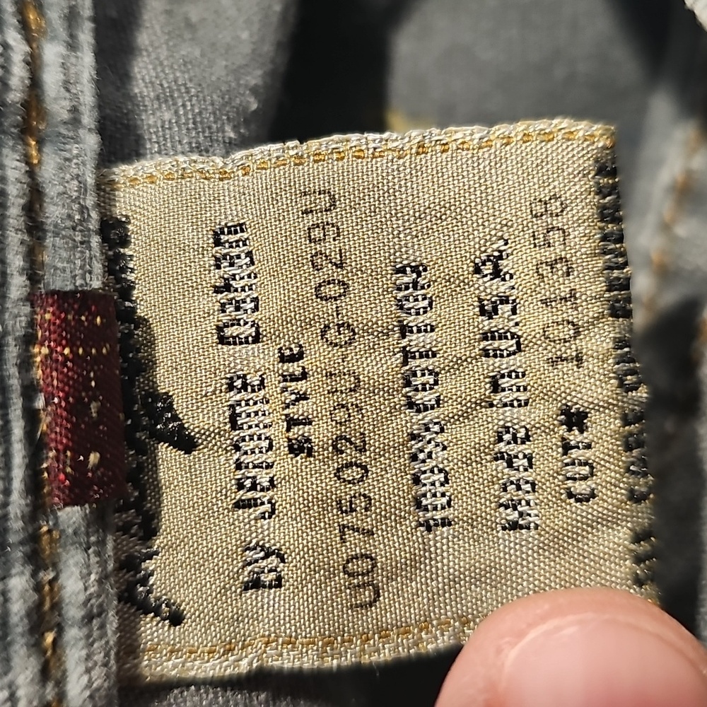 7 For All Mankind Light Gray Straight Leg Jeans - Picture 5 of 9